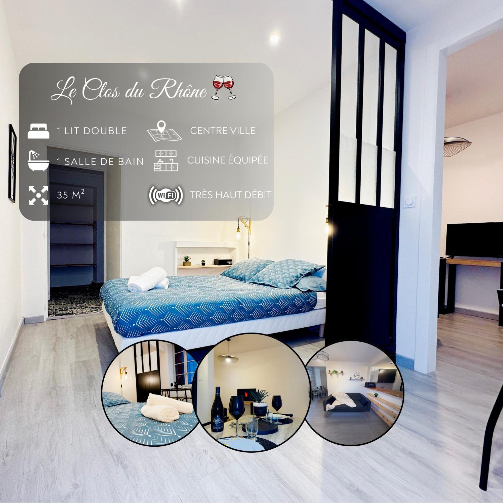 Le Clos Du Rhone - Hypercentre - Wifi Apartment Tournon-sur-Rhone Luaran gambar